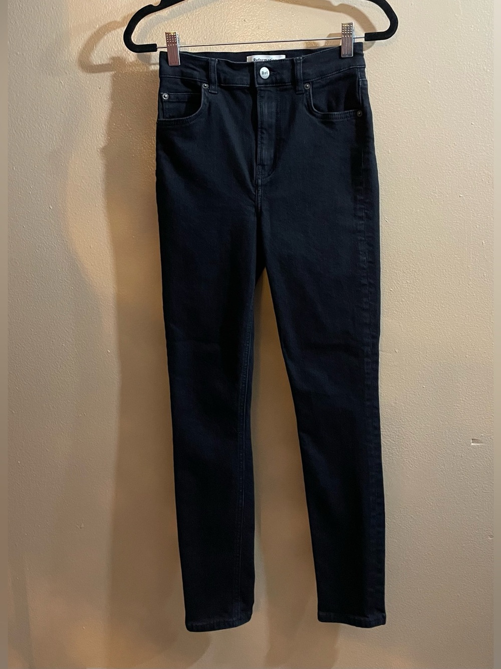 Reformation Black High-Rise Skinny Jeans - Women